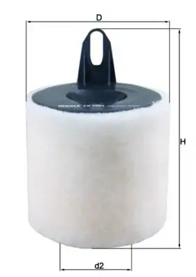 MAHLE LX1651 Hava Filtresi 13717532754 resmi