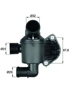 MAHLE TI3587 Termostat 03L121111H resmi