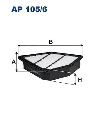 FILTRON AP105/6 Hava Filtresi 17220R5ZG01 resmi