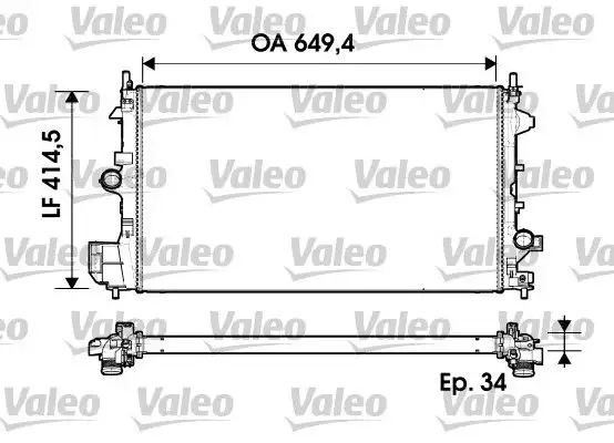 VALEO 734339 Radyatör resmi
