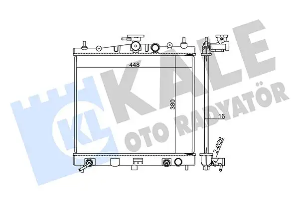 KALE 363200 Radyatör 21460BH50A resmi