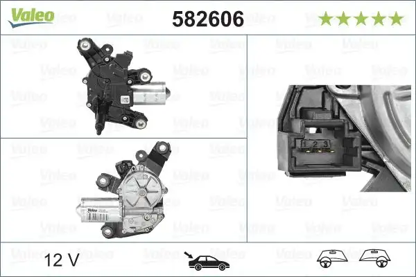 VALEO 582606 Silecek Motoru (Arka) 287102467R resmi