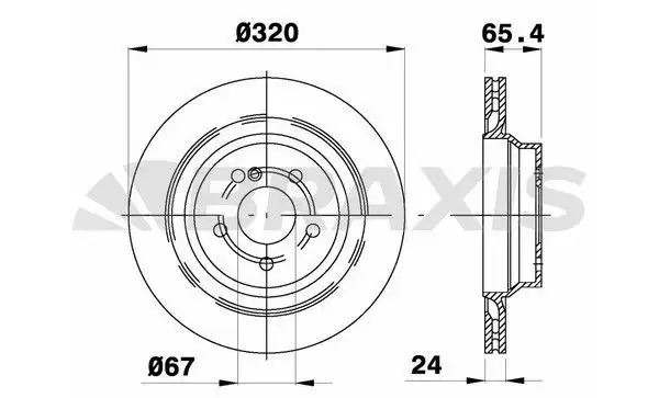 BRAXIS AD0011 Arka Fren Diski A0004231112 resmi