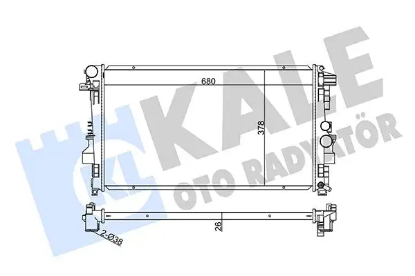 KALE 360900 Radyatör A6395011101 resmi