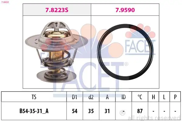 FACET 7.8432 Termostat resmi