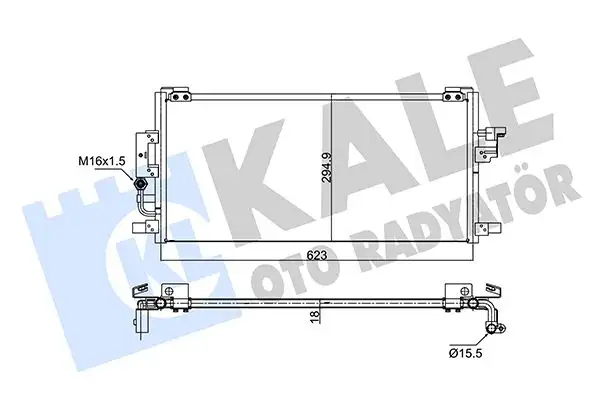 KALE 350695 Klima Radyatörü 8846002050 resmi
