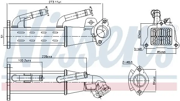 NISSENS 989404 EGR Soğutucusu resmi