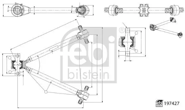 FEBI 197427 Uzun Rot (Arka) A9603504305 resmi