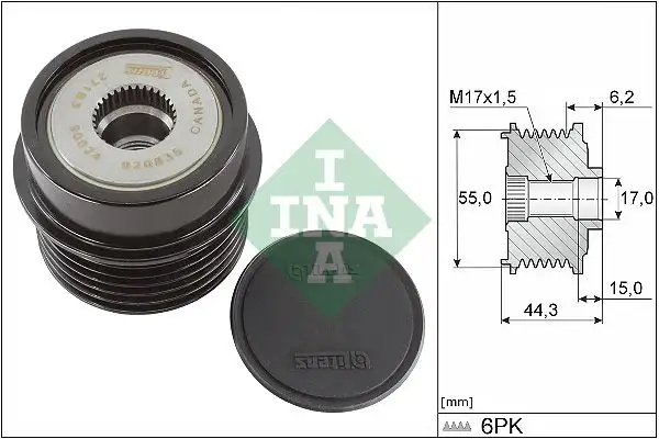 INA 535023110 Alternatör Kasnağı resmi