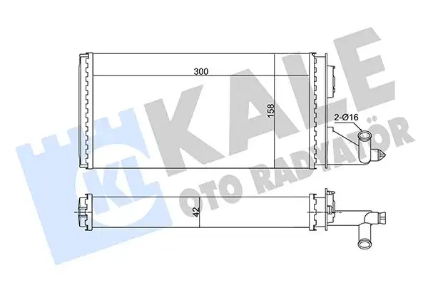 KALE 347095 Kalorifer Radyatörü 93930678 resmi