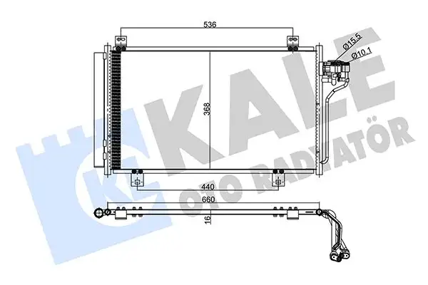 KALE 357975 Klima Radyatörü GHP961480A resmi