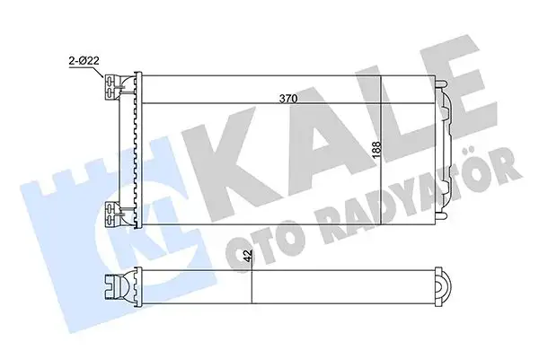 KALE 351745 Kalorifer Radyatörü 81619016166 resmi