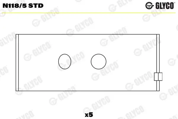 GLYCO N118/5-STD Eksantrik Yatağı 056103652 resmi