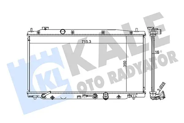 KALE 384000 Radyatör 19010RB1901 resmi