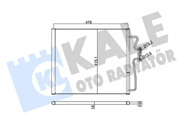 KALE 350535 Klima Radyatörü 8378439 resmi