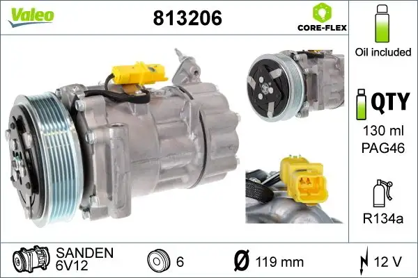 VALEO 813206 Klima Kompresörü resmi