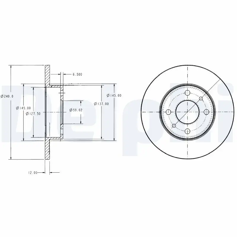 DELPHI BG2313 Ön Fren Diski resmi