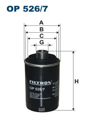FILTRON OP526/7 Yağ Filtresi resmi
