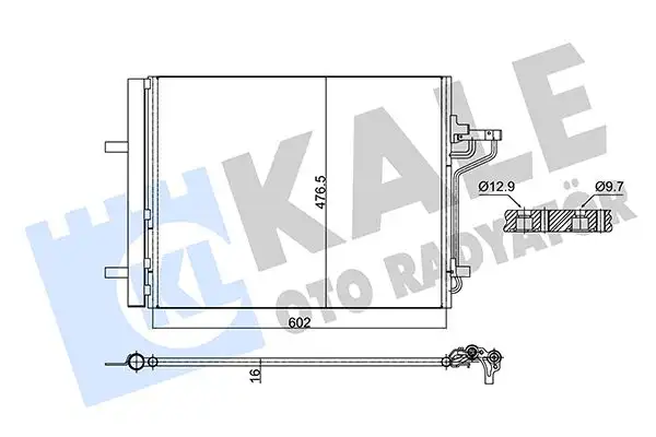 KALE 353135 Klima Radyatörü resmi