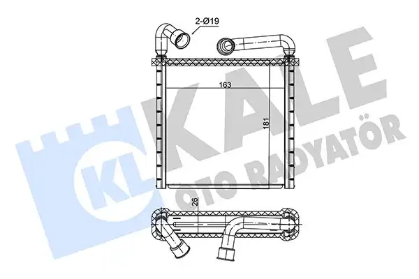 KALE 352180 Kalorifer Radyatörü 5Q0819031A resmi