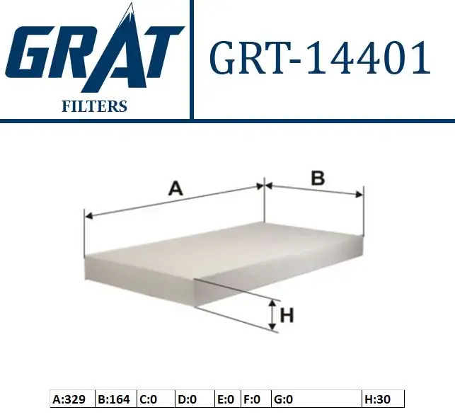 GRAT 14401 Polen Filtresi 1808619 resmi