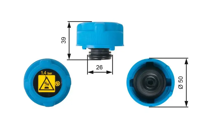 GATES RC216 Yedek Su Depo Kapağı resmi