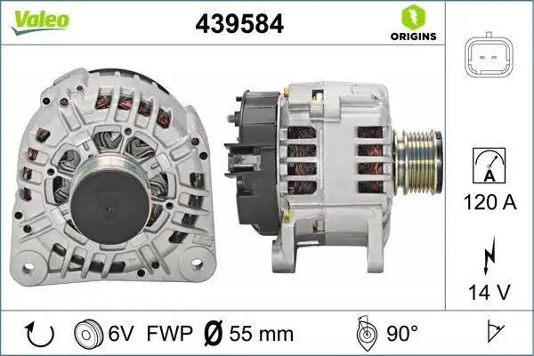VALEO 439584 Şarj Dinamosu resmi
