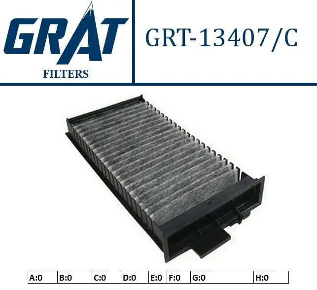 GRAT 13407C Polen Filtresi (Karbonlu) 6447HV resmi