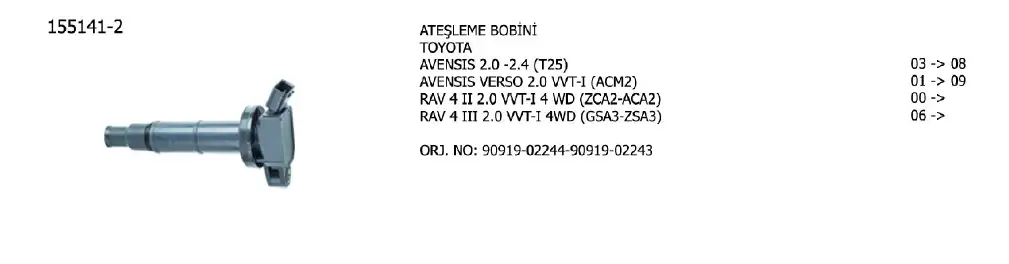 ÜNÜVAR 155141-2 Bobin resmi
