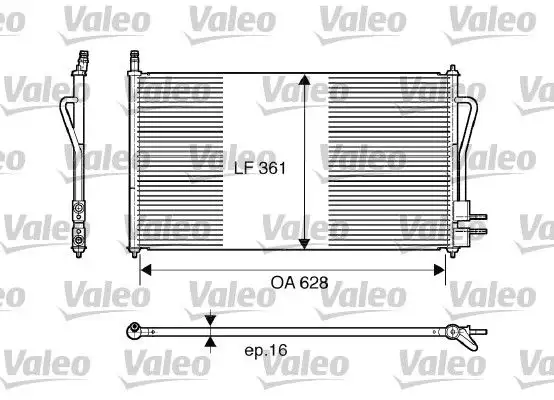 VALEO 817493 Klima Radyatörü YS4Z19712AB resmi