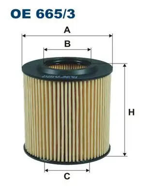 FILTRON OE665/3 Yağ Filtresi resmi