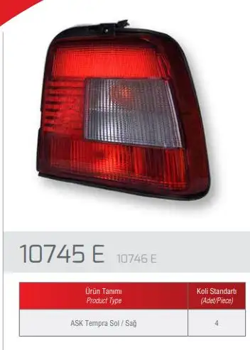 FARBA 10746D Stop Lambası (Sağ) resmi