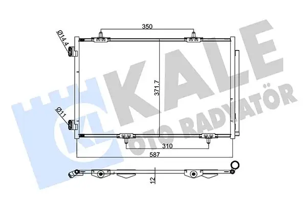 KALE 342655 Klima Radyatörü 9674994280 resmi
