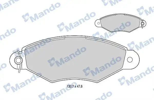 MANDO MBF015129 Arka Fren Balatası resmi