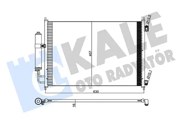 KALE 345275 Klima Radyatörü 92100JG000 resmi