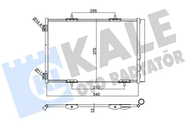KALE 385400 Klima Radyatörü resmi