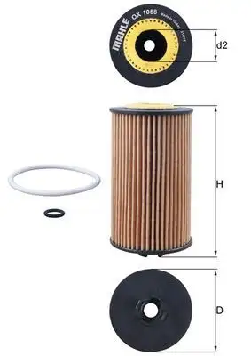 MAHLE OX1058D Yağ Filtresi resmi