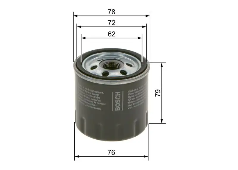 BOSCH 09864B7043 Yağ Filtresi resmi