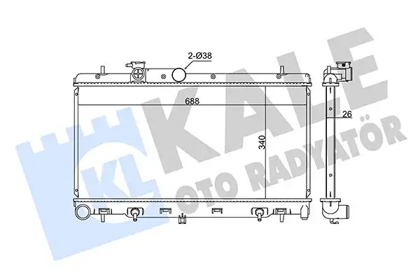 KALE 342110 Radyatör 45111AE01A resmi