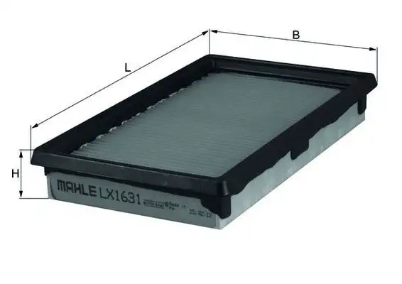 MAHLE LX1631 Hava Filtresi 16546ED500 resmi
