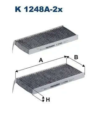 FILTRON K1248A-2X Polen Filtresi (Karbonlu) resmi