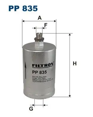 FILTRON PP835 Yakıt Filtresi resmi