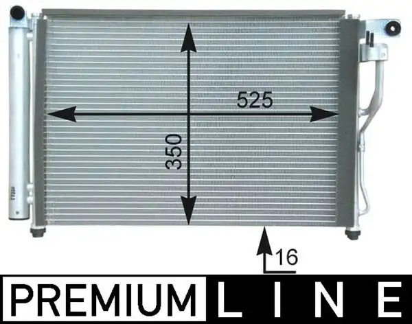 MAHLE AC439000P Klima Radyatörü 976061E300 resmi