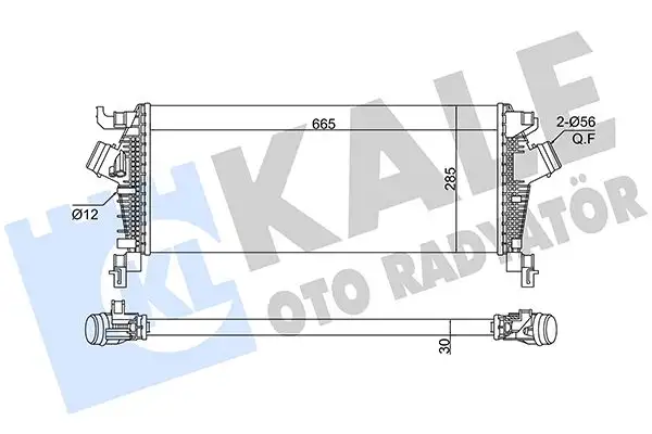 KALE 375790 Turbo Radyatörü 13393986 resmi