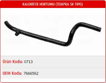 MASTER M0713 Kalorifer Hortumu 7666562 resmi