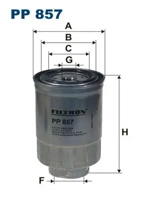 FILTRON PP857 Yakıt Filtresi resmi
