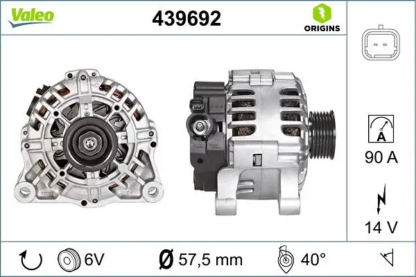VALEO 439692 Şarj Dinamosu resmi
