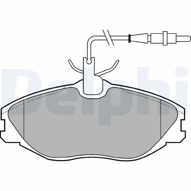 DELPHI LP986 Ön Fren Balatası resmi