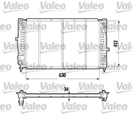 VALEO 731755 Radyatör resmi