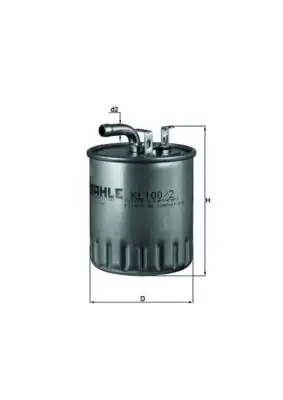 MAHLE KL100/2 Yakıt Filtresi A6110920201 resmi